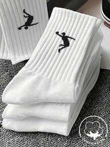 40 piezas/30 piezas/24 piezas Calcetines deportivos cómodos unisex, calcetines largos para hombres, adecuados para deportes y entrenamiento, calcetines largos para mujeres, uso casual y de negocios, antibacterianos, suaves, negros y blancos, resistentes al olor, transpirables, suaves y ligeros, adecuados para otoño/invierno, 20 piezas/10 piezas/8 piezas/6 piezas/4 piezas/2 piezas