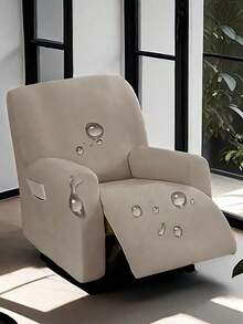 1/2/3 piezas, Funda de asiento de sofá elástica y gruesa de seda de leche de unicolor, impermeable y elástica, a prueba de polvo y lavable, funda para silla de masaje, múltiples opciones de color, electrodomésticos, cubierta de sofá minimalista moderna de todo uso y todo clima antideslizante, decoración del hogar apta para mascotas