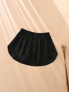 2 Pieces/1 Piece Unisex Solid-Color Sweatshirt With Mock Shirt Innerwear, Layered And Adjustable Waist Ties, Suitable For Pairing With Sweaters Or Denim Styles. Cool And Stylish Campus Fashion, Available In Various Sizes - Multicolor - View 12