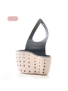 1 pièce Panier de drainage suspendu pour évier avec boîte de rangement en silicone, étagère de drainage réglable, support pour éponge, panier suspendu pour robinet, sac de rangement pour cuisine. Parfait pour ranger les éponges, les chiffons dans la cuisine, les fleurs de bain, le savon dans la salle de bain.