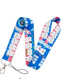 1个医生/护士挂绳钥匙扣，可用于悬挂钥匙、身份证、信用卡、通行证，也可作为手机挂饰、休闲礼物、纪念品、汽车配件、包包挂饰，适合学校、哥特风、Y2K风格、万圣节、教师节装饰。