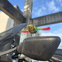 [Movable Wings] 3D Decorative Car Rearview Mirror Wind-Powered No-Need-Electric Creative Car Decoration Companion Flying Bird - Multicolor - View 3