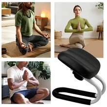 Meditation Stool Adjustable Height Portable Prayer Stool Meditation Accessories - Black - View 4