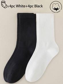 40只/30只/24只装 男女通用舒适运动袜，男士长袜，适合运动和训练，女士长袜，休闲和商务穿着，抗菌，柔软，黑白配色，防臭，吸湿排汗，轻盈舒适，适合秋冬季节，20只/10只/8只/6只/4只/2只装 - 彩色 - 查看 42