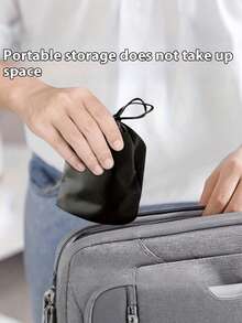 Hand Press Inflatable Lumbar Pillow Portable Inflatable Lumbar Cushion Lumbar Support Cushion For Men And Women Lightweight Back Support Cushion Air Cushion Travel Cushion For Trains Planes Office Chairs Car Long Hours Sitting Camping Travel Essential Accessories - Grey - View 8