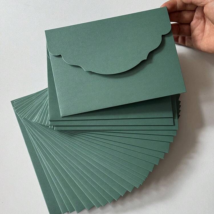 10/20/25pcs Set Tri-Fold Pocket Wedding Invitation Envelopes, Simple Invitation Envelopes For Engagement, Christening, DIY Invitations, 5*7 Inch Invitations, Pocket Invitations, Customized Invitations, New Design Covers. Christmas Cards - Multicolor - View 31