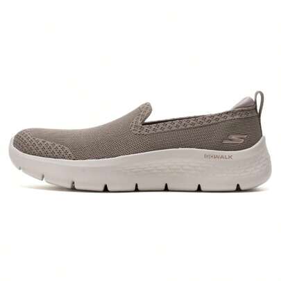 Skechers Damen Go Walk Flex Grau-Braun atmungsaktive Walkingschuhe, Lässig Sneaker für Pendeln und Sport, Stil 124957-TPE