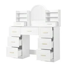 Vanities & Vanity Benches - White + Particle Board-1 - View 7