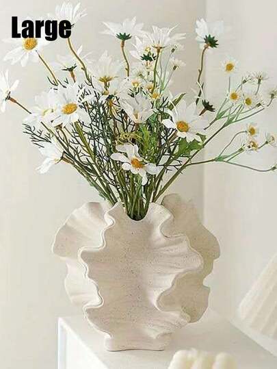 1pc Large Vase, Resin Matte Speckled, Jap Centerpiece, Tafel Home