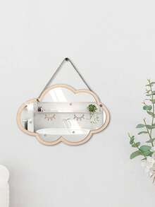 1pc- Baby Room Decoration Mirror, Cute Cartoon Deer & Rabbit Design,Cartoon DIY Wooden Mirror, Modern Five-Pointed Star Acrylic Wall Mirror Wooden Frame Hanging Mirror, Children Room Wall Decorative Creative Mirrorbaby Shower Family Decorations Gifts, Youngsters' Room, Living Room, And Home Decor, Decorative, Nordic, Youngsters's Room - Multicolor - View 7