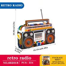 This Retro-Style Furniture Assembly Kit - Featuring Items Such As An Old-Fashioned Radio, Washing Machine And Refrigerator - Creates A Highly Realistic Effect. It Is A Nostalgic DIY Street Scene Assembly Model Kit - Multicolor - View 15