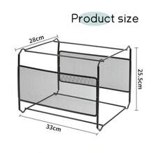 2 Pack Hanging File Organizer Black Mesh Construction Offers Breathability Sturdiness Metal Mesh Hanging File Folder Box Ideal For Home Offices Workspaces Or Classrooms