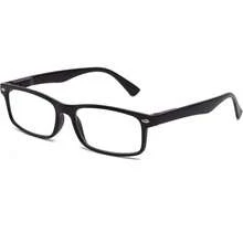 Lens Rectangle Frame Non Prescription Glasses - Fashion - 黑色眼鏡,附硬眼鏡盒 - 查看 3