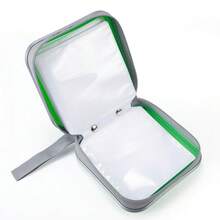UENTIP CD Case For Car,48 Capacity DVD Case Portable Zipper Holder Large Storage CD Wallet CD Organizer Home Travel (Green, 48){Inchcolor_nameinch:Inchgreeninch} - 綠色 - 查看 7