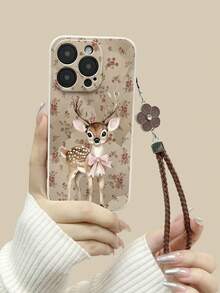 鹿图案直边极简防摔加厚手机保护壳，印花设计，兼容 15/IP16 PROMAX XR /7/8 15 Promax/12 PROMAX/13 PROMAX/14 PROMAX 13 14 11 12p14 女款 P11 软壳 P12 防摔 XS.XR /78P.78GES2，适用于 A134G A22 A21S A514G A52 S22 ULTRA A335G，兼容 Redmi 10 兼容 Redmi Note 114G 兼容 Redmi 11 Lite A53 TPU A14 /A23/S23 ULTRA S24 A14 A15 S23 A73 兼容 Redmi 手机壳 - 彩色 - 查看 2