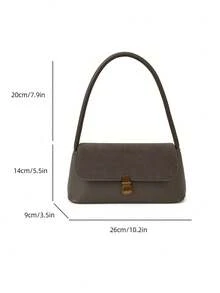 2025 Retro Niche French Baguette Bag, New Fashion French Underarm Bag, Shoulder Handbag, Commuter Bag - Grey - View 10