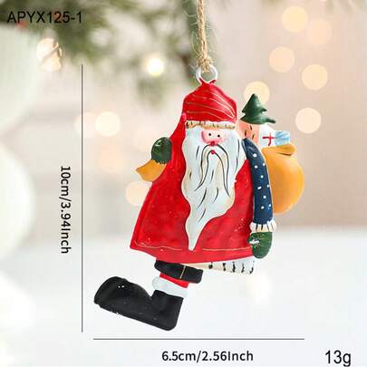 3PC Amerikanischen retro eisen alten Weihnachten anhänger engel alten mann schneemann spezielle geformte Weihnachten baum ornamente