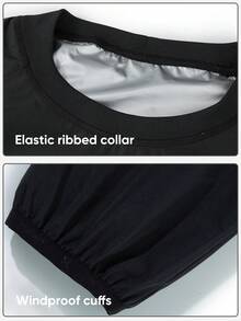 HOTSUIT Men's Sauna Suit, Tear-Resistant Sweat-Wicking Set, Gym Boxing Training Jacket, Durable Fitness Wear, Sportswear, Sauna Suit (Top And Pants), Valentine's Day Gift