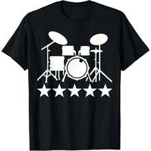Drums stars T-Shirt - Negro - Ver 1