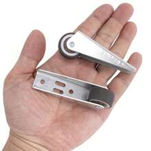 2个1/1.5英寸带刹车旋转脚轮，多功能家具迷你脚轮，抽屉底部滚轮，DIY容器和储物用品，托盘，DIY项目（含安装螺丝） - 彩色 - 查看 6