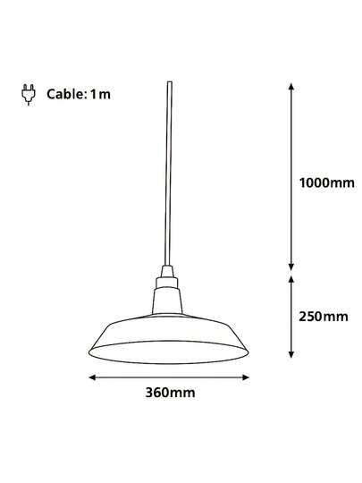 Plafondlamp Modern a60f view 7