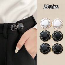 金属花腰带扣,1/2/4 件,可调节无缝牛仔裤腰带夹,混色不粘腰带紧固件 - 彩色 - 查看 38