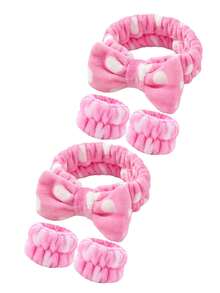 1/3/6 Serre-tête en poils de vache tridimensionnel, serre-tête à cornes super mignon, serre-tête de maquillage célèbre sur internet, serre-tête pour le lavage du visage, convient aux filles pour le nettoyage et le maquillage, et peut être emporté en voyage