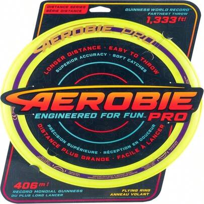 Aerobie Pro Ring Outdoor Flying Disc, 14 Inches, Orange