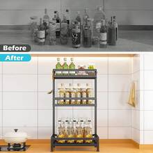 Crockery Cabinet & Kitchen Storage, Storage Racks - 3-stage - View 3