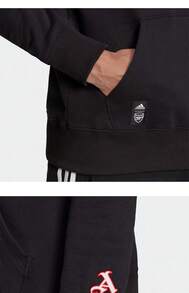 Adidas 阿森纳足球俱乐部男士休闲套头衫 - 黑色 - 查看 8