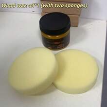 天然抛光蜡 | 抛光并滋养木质和皮革家具。适用于木质家具、皮革和汽车座椅。| 快速恢复原色。| 80克木蜡（含两块海绵） - 80g*1+海綿*2 - 查看 7