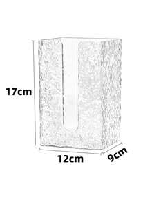 Glacier Pattern Covered Tissue Box, Wall-Mounted Facial Tissue Holder, Luxury Style Facial Tissue Box For Bathroom, Living Room, Kitchen, Bedroom, Wall-Mounted Tissue Box - Multicolor - View 17