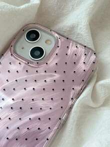 2pc Fashionable Transparent Glossy Polka Dot Print Phone Case, Compatible With Apple And Series Waterproof Shockproof Anti-Fall Scratch ResistantFOR-YOUR-BELOVED-PHONE Christmas Gifts Christmas Gifts - Kiểu 1 (1 CÁI) - Xem 3