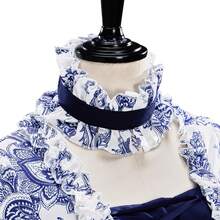 Victorian Dress Women Rococo Dress With Horn Sleeves Court Masquerade Costume Evening Gown - 寶藍色 - 查看 5