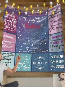 Sisters, Cuddles, And Cats – The Purr-Fect Trifecta For A Cozy Night In With This Awesome Blanket! - Mixed Colors - View 5