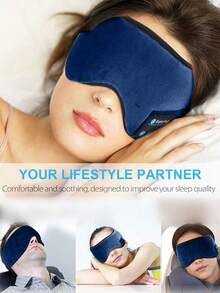 Wireless Sleep Headphones With Eye Mask, Suitable For Lying Down And Sleeping, Built-In High-Definition Speakers, Unique Gift - Multicolor - View 12