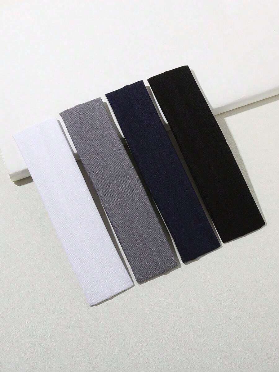 4pcs Campus Style Simple Hair Tie Casual, Gym Hair Band Headband Turban Headband Sweatband, School Stuff, College, Headbands Fall Winter Hair Accessories For Women For Vacation Outfits Woman Elegant Scarf Women Bandana Soft Headwrap - Nhiều màu 2 - Xem 1