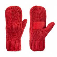 Isotoner Womens Touchscreen Double Knit Mitten Gloves{Inchsize_nameinch:InchOneSizeinch,Inchcolor_nameinch:InchChiliinch} - Ớt - Xem 6