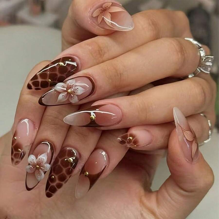 Press On False Nails - Style 5 - View 1