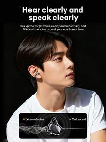 Lenovo RS102 Elegant Open-Ear Bluetooth Headphones, Directional Sound, Surround Sound, High-Quality Audio, Long Battery Life, Suitable For Running, Sports, Calls, Noise Cancellation, Comfortable Fit, Compatible With Smartphones And Computers - 紫色 - 查看 7