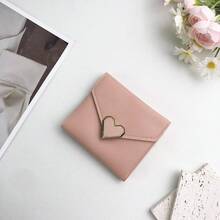 Cute Coin Purses For Women, Featuring A Unique Metal Heart-Shaped Clasp Design, Adding A Touch Of Romance And Sweetness. The Envelope-Style Design Gives These Wallets A Chic And Sophisticated Look. Despite Their Compact Size, These Wallets Still Feature Multiple Card Slots, Bill Slots, And Even A Zippered Coin Pocket. They Provide Ample Space To Organize Cards, Cash, And Small Items