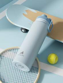 18/26/40盎司不锈钢保温运动水壶，带吸管盖，宽口双层防漏设计，保冷24小时，保温12小时 - 26oz淺藍色 - 查看 9