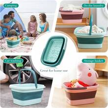 Foot Soak TubVERSAINSECT sible Foot Bath Basin Foot Soak Tub with Handle Feet Soaking Tub with Massage Points for Home SPA Foot Bucket for Soaking Feet Foot Soothing and Pedicure Treatment GreenFoot Soak Tub - verde - Ver 6
