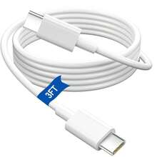 USB-C 数据线，支持 100W 快充，超长 USB-C 转 USB-C 数据线，Type-C 充电器，兼容 17/16 Pro Max/15、iPad Pro/Air、Galaxy S25/S24 Ultra/S23，白色，兼容 - 彩色 - 查看 11