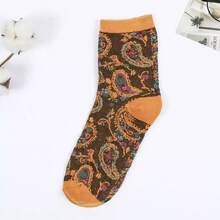 3/5/10 Pairs Women Funny Socks, Comfortable Cute Printed Pattern Bohemian Style Casual Versatile - Multicolor - View 9