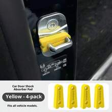 4pcs Car Door Shock Absorbing Pads - Silicone Anti-Vibration & Noise Reduction Bumpers, Universal Weatherproof Door Protection Cushions For Sedan/SUV/Truck - one-size - View 14
