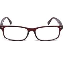Lens Rectangle Frame Non Prescription Glasses - Fashion - 紅色 - 查看 2