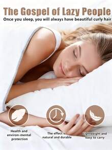 Krauseneisen ohne Hitze - Mühelos entspannte Locken kreieren, haarfreundlich, in verschiedenen Farben erhältlich, tragbares Lockenwerkzeug