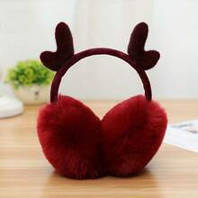 Cute Deer Antler Ear Muffs, Warm Ear Cover For Women In Winter, Christmas Ear Warmers Ear Muffs - Multicolor - View 12