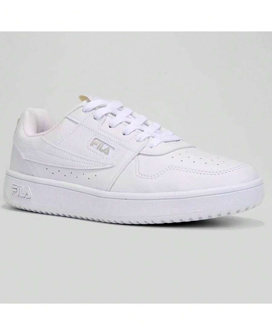 Tênis Fila Acd Classic Feminino - Branco e Bege - Branco - Visão 1